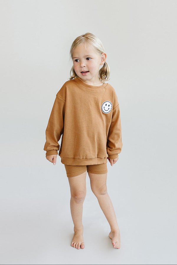 Biker Shorts Set | Rust - MOOGCO Baby