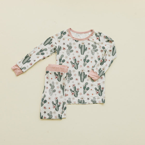 Bamboo Two Piece Set | Cactus Flowers - MOOGCO Baby