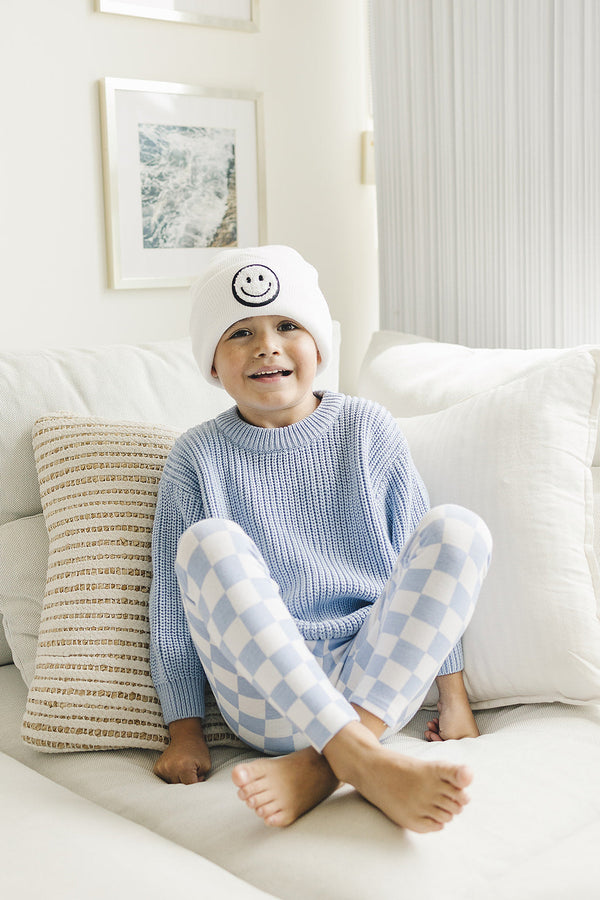 Chunky Knit Sweater | Blue - MOOGCO Baby