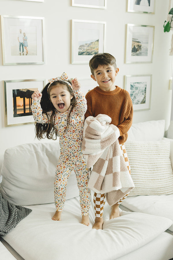 Bamboo Two Piece Set | Fall Flowers - MOOGCO Baby