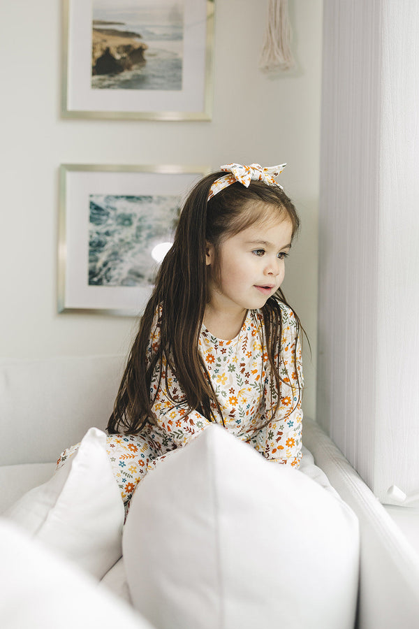 Bamboo Two Piece Set | Fall Flowers - MOOGCO Baby