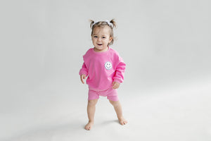 Biker Shorts Set | Pink - MOOGCO Baby