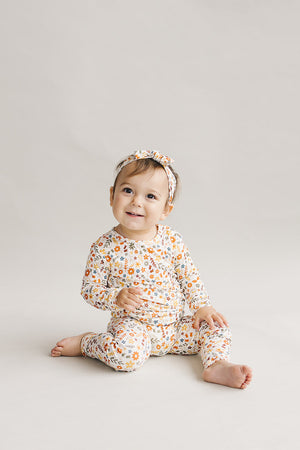 Bamboo Two Piece Set | Fall Flowers - MOOGCO Baby