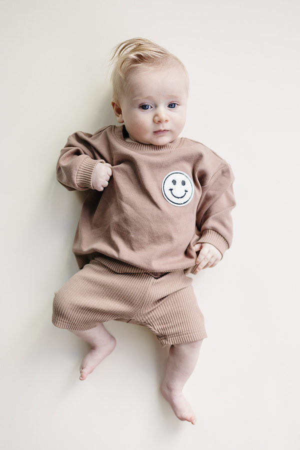 Biker Shorts Set | Mocha - MOOGCO Baby