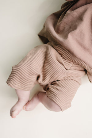 Biker Shorts Set | Mocha - MOOGCO Baby