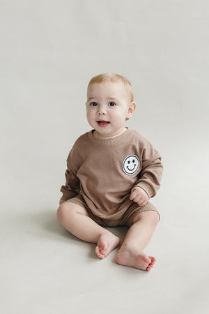 Biker Shorts Set | Mocha - MOOGCO Baby