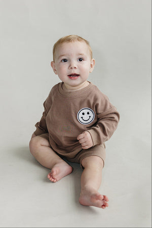 Biker Shorts Set | Mocha - MOOGCO Baby