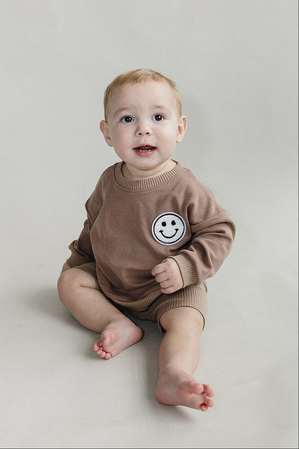 Biker Shorts Set | Mocha - MOOGCO Baby