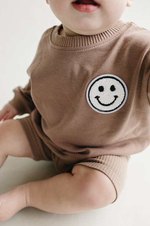 Biker Shorts Set | Mocha - MOOGCO Baby