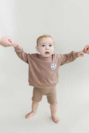 Biker Shorts Set | Mocha - MOOGCO Baby