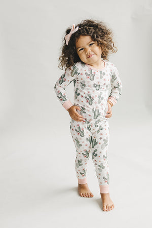 Bamboo Two Piece Set | Cactus Flowers - MOOGCO Baby