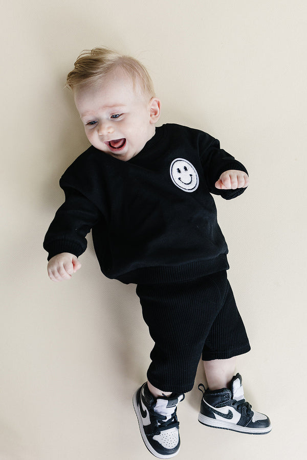Biker Shorts Set | Black - MOOGCO Baby