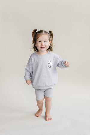 Biker Shorts Set | Gray - MOOGCO Baby