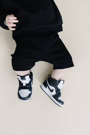 Biker Shorts Set | Black - MOOGCO Baby