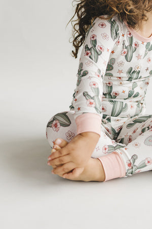 Bamboo Two Piece Set | Cactus Flowers - MOOGCO Baby