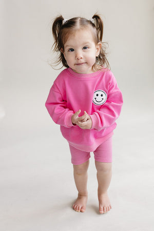 Biker Shorts Set | Pink - MOOGCO Baby