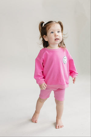Biker Shorts Set | Pink - MOOGCO Baby