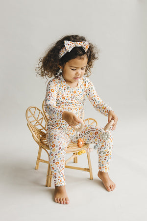 Bamboo Two Piece Set | Fall Flowers - MOOGCO Baby