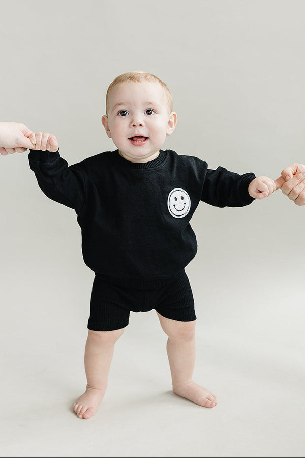 Biker Shorts Set | Black - MOOGCO Baby