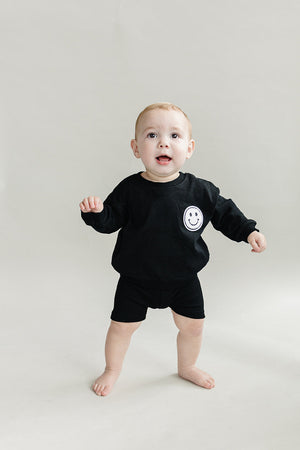 Biker Shorts Set | Black - MOOGCO Baby
