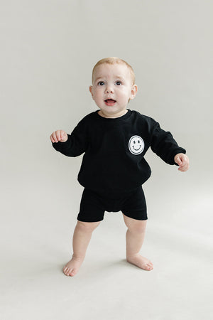 Biker Shorts Set | Black - MOOGCO Baby