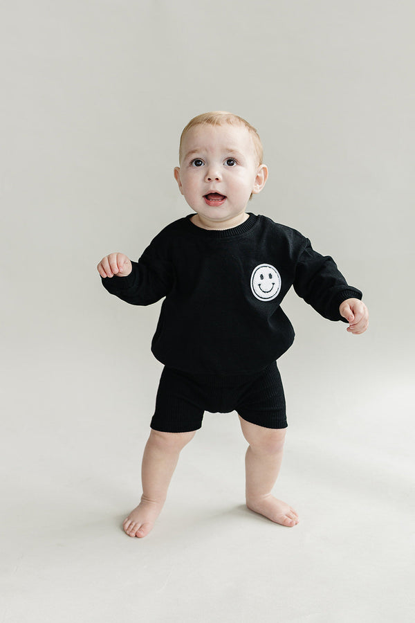 Biker Shorts Set | Black - MOOGCO Baby