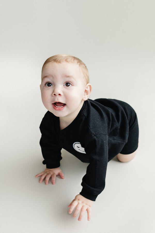 Biker Shorts Set | Black - MOOGCO Baby