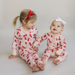 Bamboo Two Piece Set | Cherry Heart - MOOGCO Baby