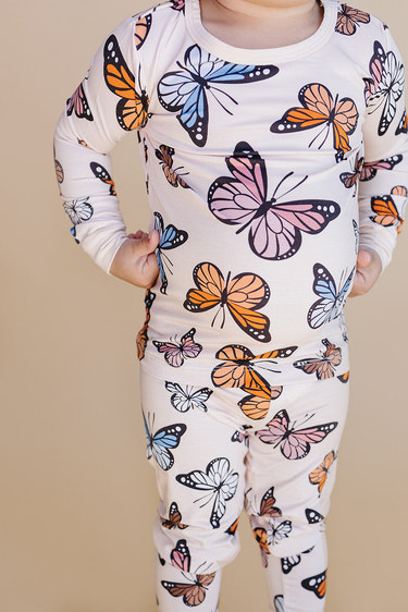 Bamboo Two Piece Set | Butterflies