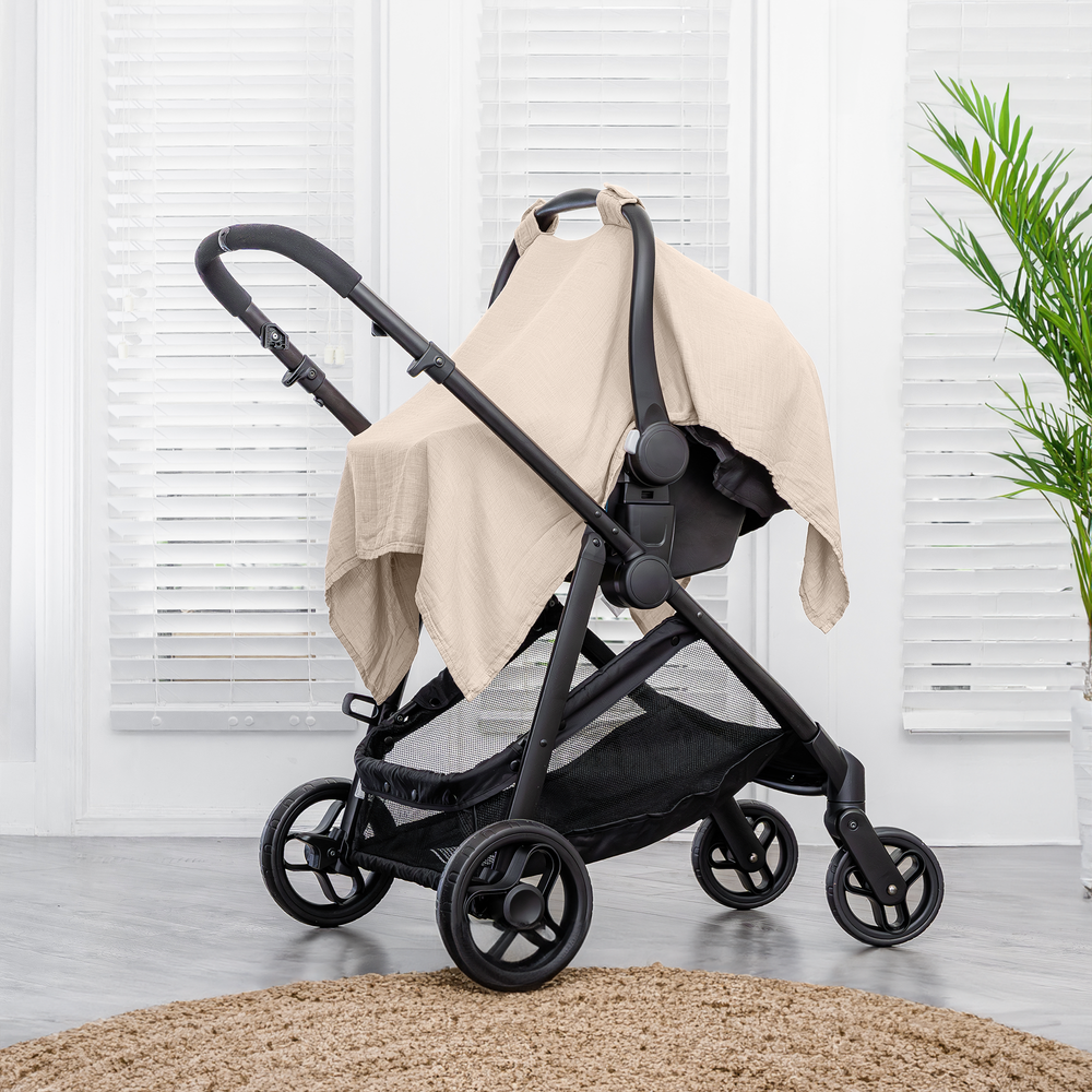 Baby Car Seat Cover in Sand