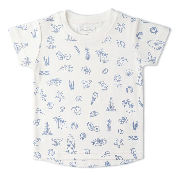 Organic Tee & Shorts Set - Coastal