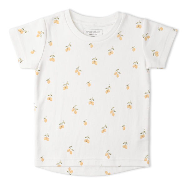 Organic Tee & Shorts Set - Lemons