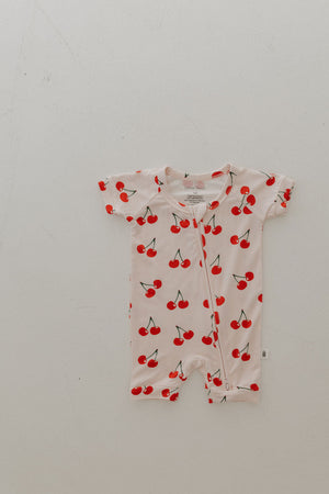 Shortie Bamboo Zip | Cherry Orchard