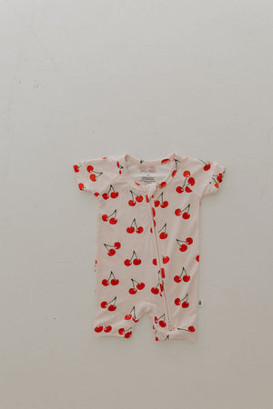 Shortie Bamboo Zip | Cherry Orchard