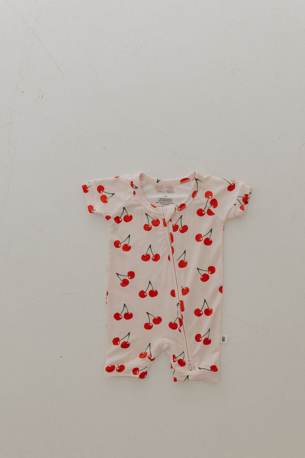 Shortie Bamboo Zip | Cherry Orchard