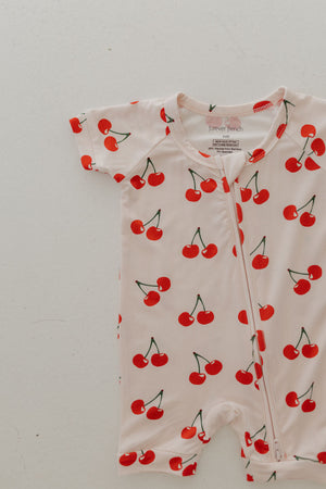 Shortie Bamboo Zip | Cherry Orchard