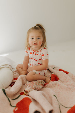 Shortie Bamboo Zip | Cherry Orchard