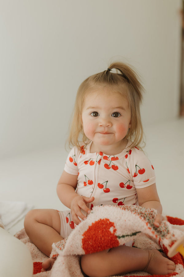 Shortie Bamboo Zip | Cherry Orchard