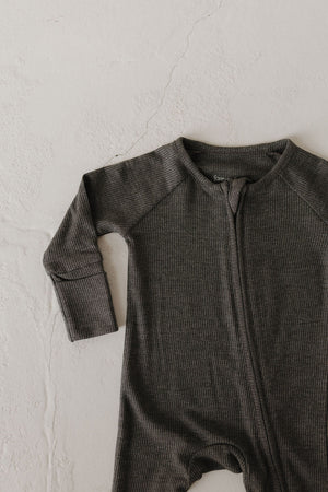 Bamboo Zip Pajamas | Shadow