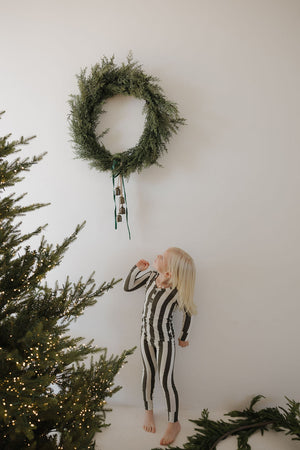 Bamboo Two Piece Pajamas | Fireside Stripe