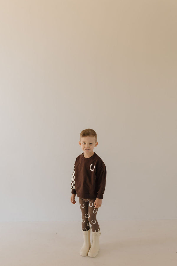 Bamboo two-piece pajamas for babies by Giddy Up, featuring a cute design and soft fabric.