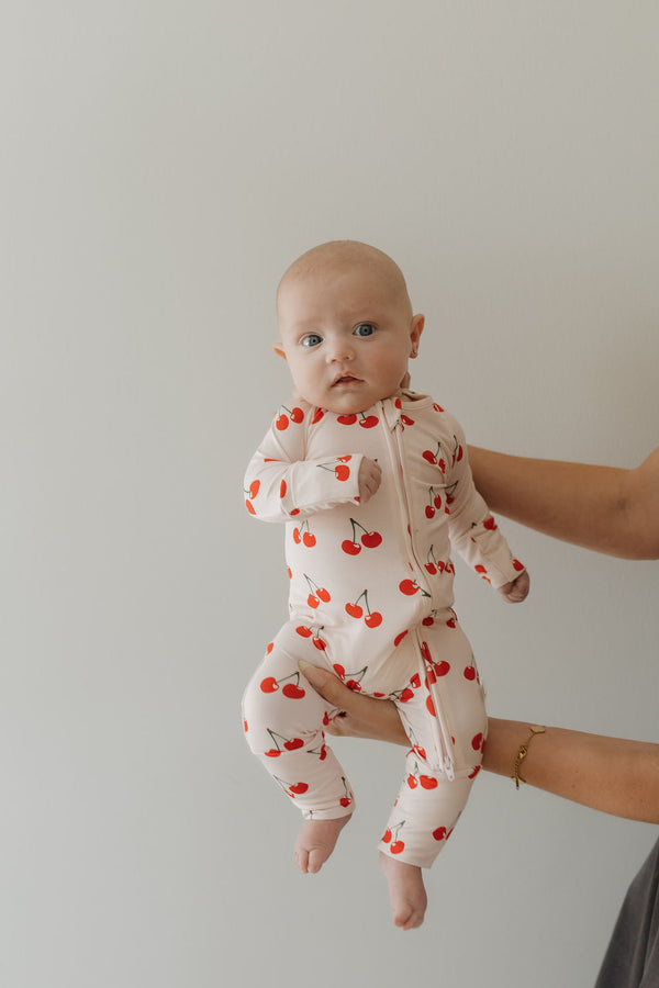 Bamboo Zip Pajamas | Cherry Orchard