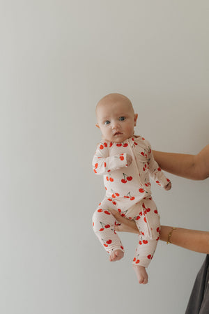 Bamboo Zip Pajamas | Cherry Orchard