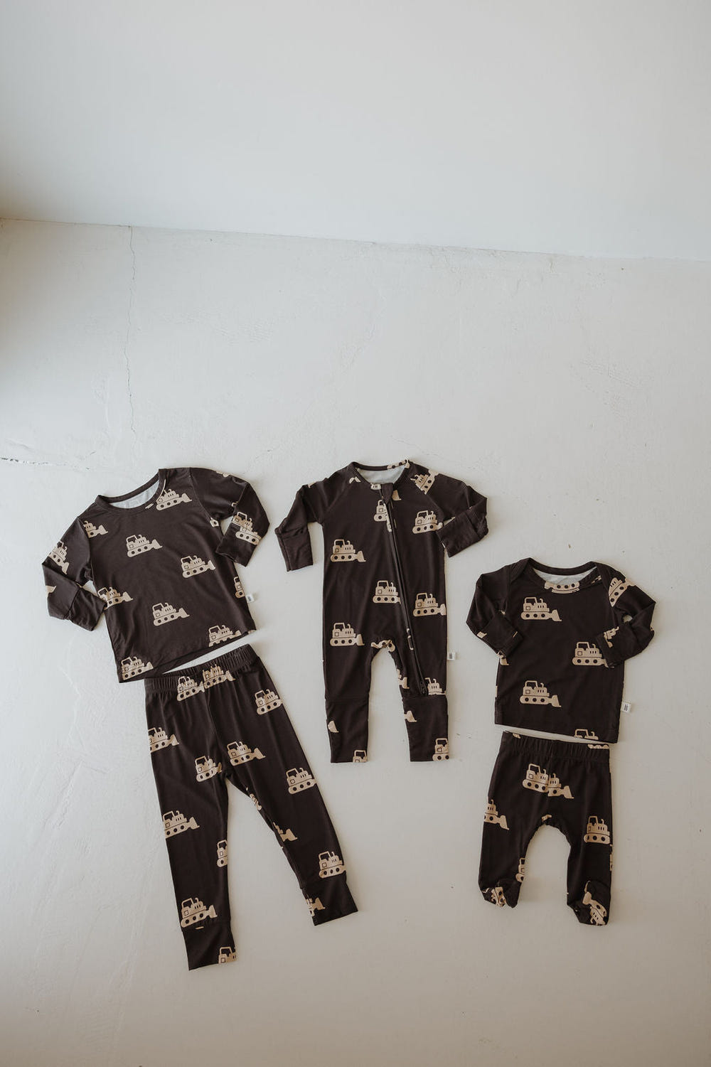 Child Sleepy Time Set featuring a cute bulldozer design, perfect for cozy bedtime routines.