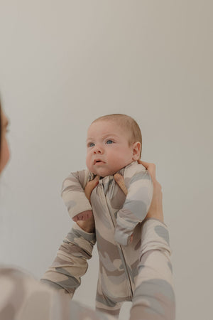 Bamboo Zip Pajamas | Camo