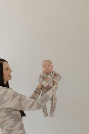 Bamboo Zip Pajamas | Camo