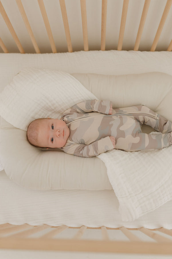 Bamboo Zip Pajamas | Camo