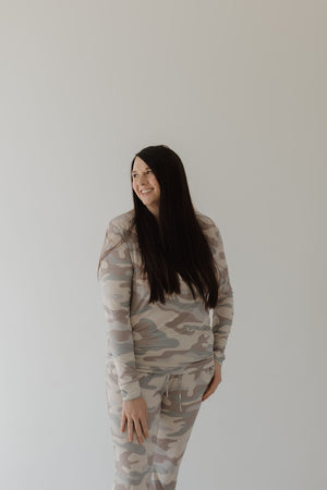 Women's Long Sleeve Bamboo Pajama | Camo