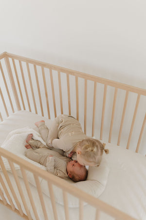 Bamboo Zip Pajamas by Silly Goose in Angle 8 view, soft and cozy for babies. Perfect for comfortable sleep.