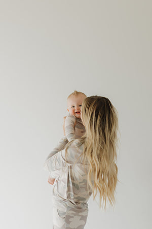 Bamboo Zip Pajamas | Camo